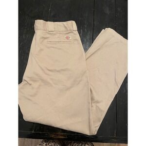 Dickies 874 Original Fit Work Pants Mens 36x32 Khaki Tan Straight Leg W9415TF